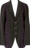 YOHJI YAMAMATO JAPAN. Y's Eggplant, Black Dyed Wool Pilling Jacket