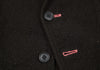 YOHJI YAMAMATO JAPAN. Y's Eggplant, Black Dyed Wool Pilling Jacket