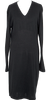 Yohji Yamamoto Japan. Y's Black V-neck Knit Dress