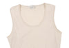 JOHN SMEDLEY LONDON. Beige Cotton Knit Sleeveless Shirt