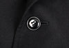 YOHJI YAMAMOTO JAPAN. Y's Wool Black Gaberdine Side Knit Jacket