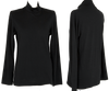 Comme des Garcons Japan. Tricot Black Wool High-neck Top