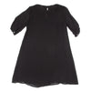 COMME DES GARCONS JUNYA WATANABE JAPAN. Black Semi-Sheer Pearl Neck Dress
