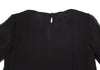 COMME DES GARCONS JUNYA WATANABE JAPAN. Black Semi-Sheer Pearl Neck Dress