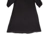 COMME DES GARCONS JUNYA WATANABE JAPAN. Black Semi-Sheer Pearl Neck Dress