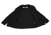 Dill SHIPS JAPAN. Black Wool Knit Jacket Button Accents
