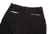 YOHJI YAMAMOTO JAPAN. Y's Striped Pocket Black Wrinkle Half Pants