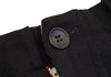 YOHJI YAMAMOTO JAPAN. Y's Striped Pocket Black Wrinkle Half Pants