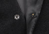 Yohji Yamamoto Japan. NOIR.  Black Angora Blended Wool Hidden Buttons Jacket