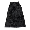 COMME des GARCONS JAPAN. TRICOT. Black Velour Switching Pattern Skirt