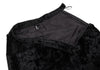COMME des GARCONS JAPAN. TRICOT. Black Velour Switching Pattern Skirt