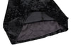 COMME des GARCONS JAPAN. TRICOT. Black Velour Switching Pattern Skirt