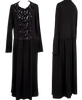 Comme des Garcons Japan. Tricot. Black Front Glitter Design Long Dress