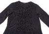 Comme des Garcons Japan. Tricot. Black Front Glitter Design Long Dress