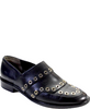 Robert Clergerie Paris. Black Leather Studded Slip-On Loafers Size 7.5
