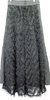 UNITED TOKYO JAPAN. Black Fluffy, Fringe Long Skirt