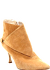 Manolo Blahnik PARIS. Camel Suede Leather Pointed Toe Ankle BootsSize 40