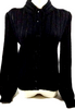 Christian Dior Paris. Black Wool/Nylon Blend Top