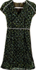 Fendi Italy. Black Abstract Print Nylon/Acrylic Blend Dress