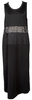 COMME des GARCONS TRICOT. JAPAN. Black Floral Mesh Sleeveless Dress