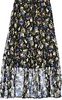 BEAUTY&YOUTH UNITED ARROWS JAPAN. Black Floral Cotton Blend Long/Maxi Length Skirt