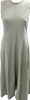 Calvin Klein NYC. Light Khaki Color Cotton Sleeveless Midi  A-Line Tank Dress