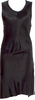 Ann Demeulemeester Belgium. Black Rayon/Cashmere Blend Knee-Length Dress