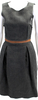 Dolce & Gabbana Italy. D&G. Gray Wool Sleeveless Inverted Pleat Dress