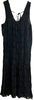 Kastane Japan. Black Vintage Sleeveless Gathered Dress