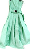 FENDI ITALY. Vintage Cotton Blend Light Green Dress