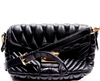 Miu Miu Italy. Black Leather Shoulder Bag / Crossbody/Tote Bag