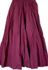 FITH JAPAN. Dark Burgundy Cotton Long/Maxi Skirt
