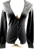 DOLCE&GABBANA ITALY. Gray Nylon, Rayon Blend Button Top