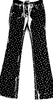 DOLCE&GABBANA ITALY. Black Cotton Polyurethane Pants