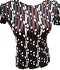 Fendi Italy. Abstract Logo Printed Nylon Top