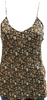 Nili Lotan NY. Black Silk Floral Sleeveless V-Neck Camisole