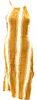 Faithfull. Vintage Viscose Beige Striped Slip Sundress
