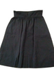 Fendi ITALY. Black Cotton Flare Skirt