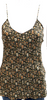 Nili Lotan NY. Black Silk Floral Sleeveless V-Neck Camisole