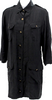 Rag & Bone NY. Black Silk Long Slevee Button Up Shirt Dress