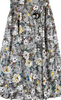 Ryu Ryu Japan. Gray Multi-Color Floral Maxi/Long Skirt