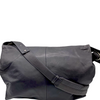 KAWA-KAWA JAPAN. Gray Leather Shoulder Bag / Crossbody Bag