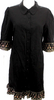 CHLOE PARIS. See by Chloe. Black Collared Half Sleeve Cotton Shirt Dress