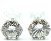 Vintage Jewelry London Estate Platinum Natural Diamond 0.533ct Pierced Earrings Platinum