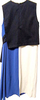 UNITED TOKYO JAPAN.  Black Blue Light Gray Dress