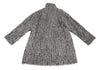 JURGEN LEHL Grey Alpaca Mixed Shaggy Knit Long Coat