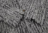 JURGEN LEHL Grey Alpaca Mixed Shaggy Knit Long Coat