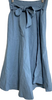 NOBLE JAPAN. NEW W/TAG Blue Wrap-Style Flared Skirt