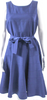 Calvin Klein NY.  Blue Boat Neck A-Line Knee Length Dress