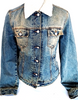 DOLCE&GABBANA ITALY. Vintage Nylon/Cotton Blend/Denim Jacket
